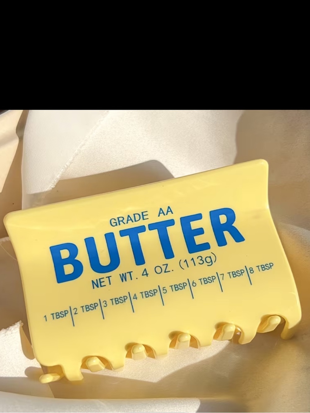 Butter Yellow Hair Clip - Women Hair Accessory - Picture 2 of 6